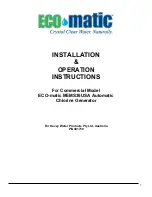 Preview for 3 page of ECO-MATIC MEMS36USA Installation & Operation Instructions