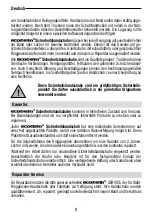 Preview for 8 page of eco mesh EM49E Operating Instructions Manual