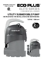 Preview for 1 page of ECO Plus ELITE Series Instruction For Installation And Maintenance