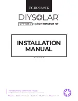 ECO POWER DIYSolar OFF-GRID Installation Manual предпросмотр