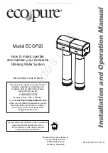 Preview for 1 page of Eco Pure ECOP20 Installation And Operation Manual