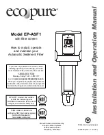 Eco Pure EP-ASF1 Installation And Operation Manual preview