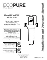 Eco Pure EP-ASF15 Installation And Operation Manual preview