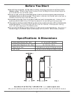 Предварительный просмотр 3 страницы Eco Pure EPWPFF Installation And Operation Manual