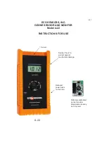 Preview for 1 page of ECO Sensors A-22 Instructions For Use Manual