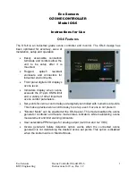 ECO Sensors OS-6 Instructions For Use Manual предпросмотр