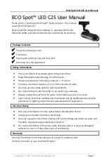 Предварительный просмотр 1 страницы ECO Spot LED C25 User Manual