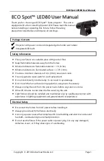 ECO Spot LED80 User Manual preview