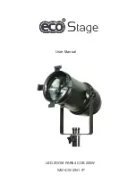 Предварительный просмотр 1 страницы Eco Stage LED ZOOM PAR64 COB 200W User Manual