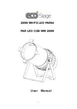 Eco Stage PAR LED COB WW User Manual preview