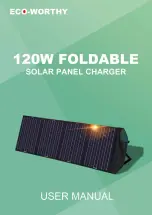 Preview for 1 page of ECO-WORTHY 120W Foldable Solar Panel Charger User Manual