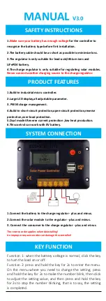 ECO-WORTHY Solar Power Controller User Manual предпросмотр