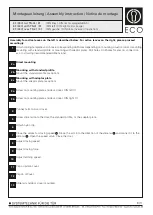 Предварительный просмотр 8 страницы Eco EF TS-31 Assembly Instruction Manual