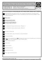 Предварительный просмотр 10 страницы Eco EF TS-31 Assembly Instruction Manual