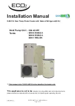 ECO2 Systems SANCO2 GS4-45HPC Installation Manual preview