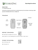 Preview for 1 page of Eco4us EH-NL1 Operating Instructions