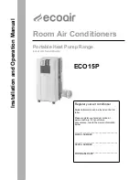 Ecoair ECO15P Installation And Operation Manual предпросмотр