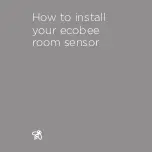 Preview for 1 page of Ecobee EBRSE4-01 Manual