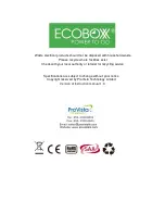 Предварительный просмотр 11 страницы ecobox Ecoboxx 1500 User Manual