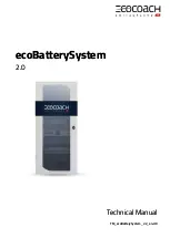 ECOCOACH ecoBatterySystem Technical Manual предпросмотр