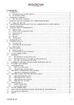 Предварительный просмотр 3 страницы Ecodense CELL CONDENSE 1040 Installation, Operating And Maintenance Manual