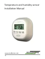 Preview for 13 page of Ecodhome 01335-1850-00 Installation Manual