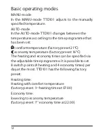 Preview for 12 page of Ecodhome TTD101 User Manual