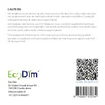 Preview for 24 page of EcoDim ECO-DIM.05 Zigbee User Manual