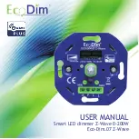 Preview for 1 page of EcoDim Eco-Dim.07 Z-Wave User Manual