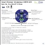 Preview for 16 page of EcoDim Eco-Dim.07 Z-Wave User Manual