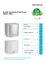 Предварительный просмотр 2 страницы Ecodri HDUK-3009 User Manual