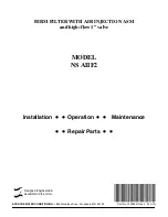 Preview for 1 page of Ecodyne Water Systems NS AIIF2 Installation, Operation, Maintenance & Repair Parts