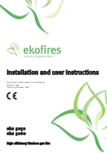 ecofires eko 5050 Installation And User Instructions Manual предпросмотр