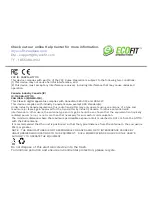 Предварительный просмотр 9 страницы Ecofit GTY110 Warranty And Quick Start Manual