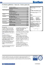 Предварительный просмотр 26 страницы Ecoflam BLU 1000.1 LN PRE TC Technical Data Manual