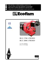 Предварительный просмотр 1 страницы Ecoflam BLU 1700.1 MD Manual