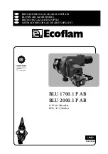 Предварительный просмотр 1 страницы Ecoflam BLU 1700.1 P AB Manual