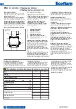 Предварительный просмотр 40 страницы Ecoflam MAX 12 Manual