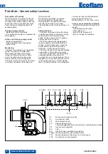 Предварительный просмотр 8 страницы Ecoflam MAX GAS 120 P Technical Data, Operating Instructions, Electric Diagrams, Spare Parts List