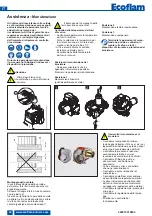 Предварительный просмотр 24 страницы Ecoflam MAX GAS 120 P Technical Data, Operating Instructions, Electric Diagrams, Spare Parts List