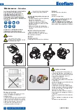 Предварительный просмотр 34 страницы Ecoflam MAX GAS 120 P Technical Data, Operating Instructions, Electric Diagrams, Spare Parts List