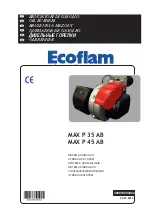 Предварительный просмотр 1 страницы Ecoflam MAX P 35 AB Manual