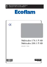 Предварительный просмотр 1 страницы Ecoflam Multicalor 170.1 P AB Manual