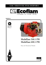 Preview for 1 page of Ecoflam Multiflam 500.1 PR Manual