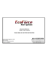 Предварительный просмотр 1 страницы EcoForce 52K Elite Operation Manuals