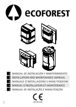 ECOFOREST Atenas Installation And Maintenance Manual предпросмотр