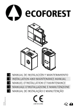 Preview for 1 page of ECOFOREST AVEIRO Installation And Maintenance Manual