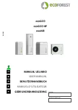 Предварительный просмотр 1 страницы ECOFOREST ecoAIR User Manual