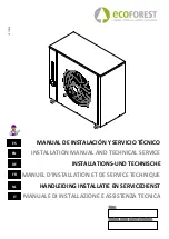 Preview for 1 page of ECOFOREST ecoGEO AU12 Installation Manual And Technical Service