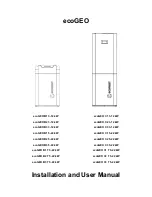 ECOFOREST ecoGEO B1 3-12 kW Installation And User Manual предпросмотр